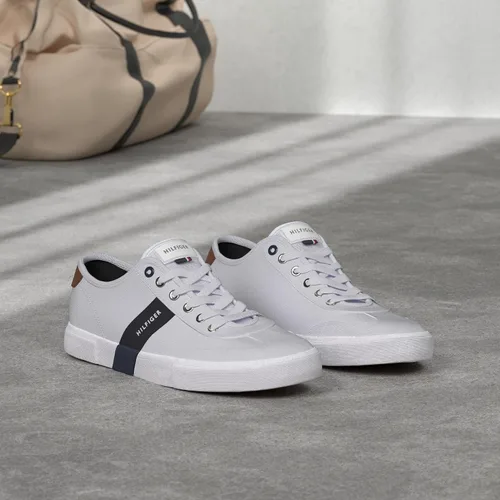 Vista 55 de Tommy Hilfiger Zapatillas Pandora para hombre Blanco/Azul marino 164