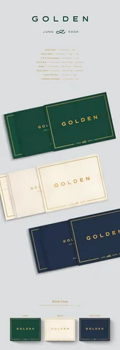 Vista 4 de Golden Jung Kook (BTS) Álbum [3 vers. Álbumes + 1 álbum Weverse ver. Conjunto completo]+Beneficios de preventa + planificador digital inspirado
