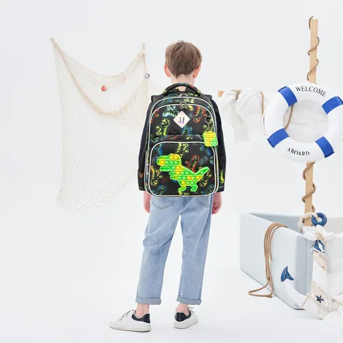 Vista 5 de Mochila para niñas de primaria preescolar para niños de la lonchera para la escuela