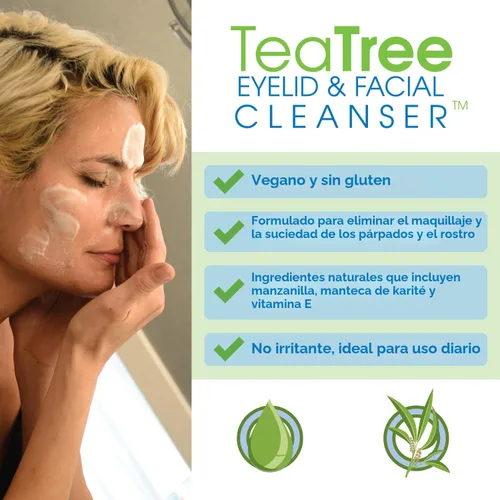Vista 6 de árbol de Té Eyelid y Facial Cleanser, 50 ml