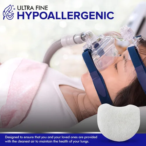 Vista 6 de Mars Wellness Kit de filtro CPAP, paquete de 20 unidades, compatible con la máquina CPAP AirMini Resmed, fabricado en los Estados Unidos, filtro