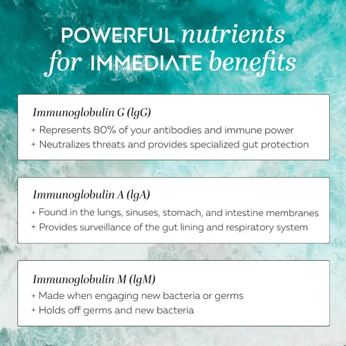 Vista 6 de CLEANSE Calostro sin lácteos IgG 50.5% IgG Potente apoyo inmunológico concentrado Desintoxicación diaria de la salud intestinal, energía