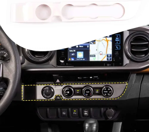 Vista 9 de Lcojicep Cubierta de panel de botón de aire acondicionado, accesorios de automóvil compatibles con Tacoma 2016-2020