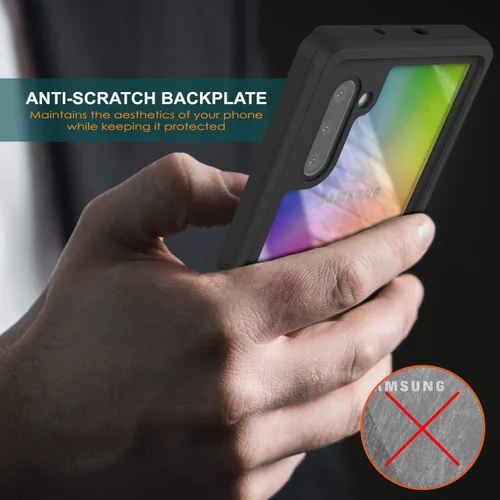 Vista 5 de Punkcase Funda impermeable Note 10 [Serie Extrema] [Slim Fit] [Certificado IP68] [A prueba de golpes] [Resistente a la suciedad] [a prueba de nieve]