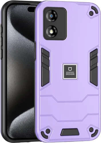 Vista 317 de Funda compatible con Redmi A1, compatible con Redmi A2 2 en 1 [PC dura + TPU], funda de teléfono negra
