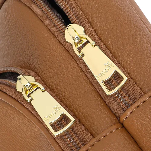 Vista 6 de INICAT Riñoneras cruzadas, bolsos de cuero para el pecho para mujer