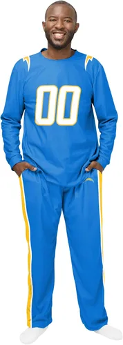 Vista 7 de FOCO NFL mens Nfl Team Logo Gameday Ready Jersey Pajama Set