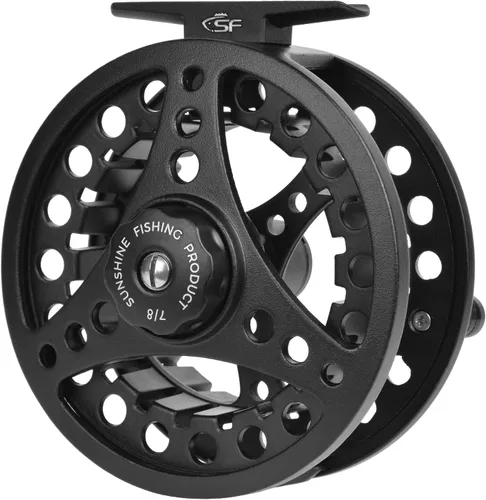 Vista 9 de SF SF-001 Carrete de pesca con mosca de arbor grande con cuerpo de aleación de aluminio 3/4wt 5/6wt 7/8wt Carrete de pesca con mosca precargado MB