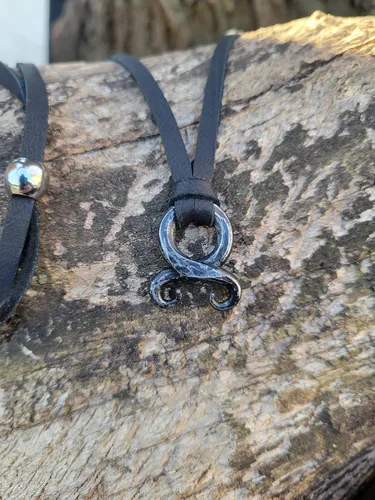 Vista 3 de Viking Trollkor, Troll Cross Necklace, Hand forged Iron pendant, Norse Pagan