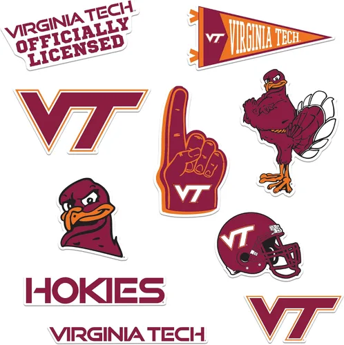 Vista 42 de American University Paquete Variado de 10 Calcomanías Grandes de Vinilo de Lujo - Laptop, Botella de Agua, Scrapbooking, Tableta, Monopatín