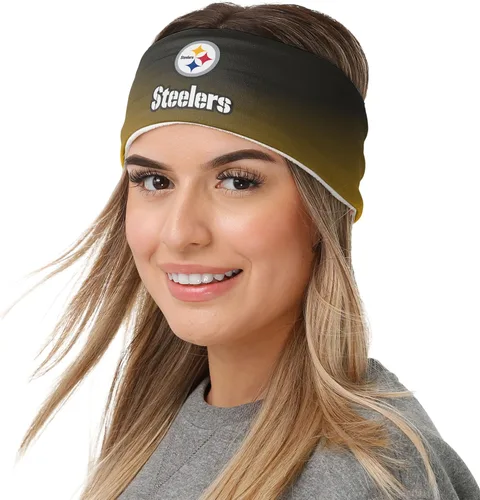 Vista 15 de FOCO Diadema de moda para mujer con logotipo de equipo de la NFL Gradiente impreso.