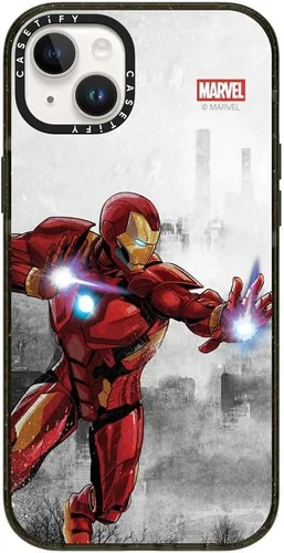 Vista 32 de CASETiFY Funda para iPhone Air, compatible con MagSafe Marvel VS CoLab Protección contra caídas de grado militar 4x de 8.2 pies Funda Capitán