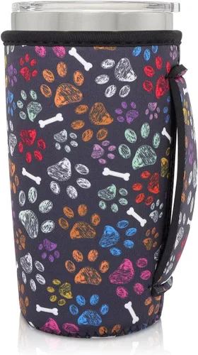 Vista 48 de Fundas Aislantes de Neopreno Portavasos con Asa para Vasos Tumbler de 20oz, Funda Reutilizable para Café Helado Para Tazas de Café de 30oz - 32oz