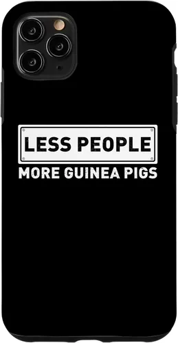 Vista 11 de iPhone 15 Less People More Guinea Pigs for Women Funny Saying Case