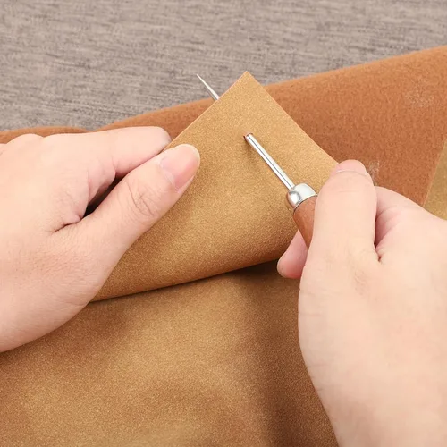 Vista 4 de Lineco - Punzón resistente para proyectos de encuadernación, mango grande Se utiliza para encuadernar, perforar agujeros de cuero, coser y reparar