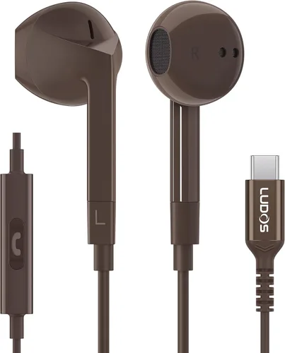 Vista 24 de LUDOS FEROX - Auriculares intraurales con cable, auriculares con micrófono, aislamiento de ruido con cable para auriculares Jack de 0.138 pulgadas