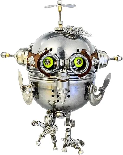 Vista 2 de LOCHE Rompecabezas de metal 3D, kits de modelo de metal 3D, modelo mecánico Steampunk, rompecabezas 3D, 110 piezas + rompecabezas láser 3D