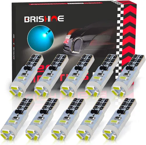 Vista 12 de 10X Bombillas LED T5 Ámbar Amarilla Canbus Sin Errores 3014 Chipsets 74 2721 37 PC74 70 73 17 Bombillas LED para Interior, Panel de Instrumentos