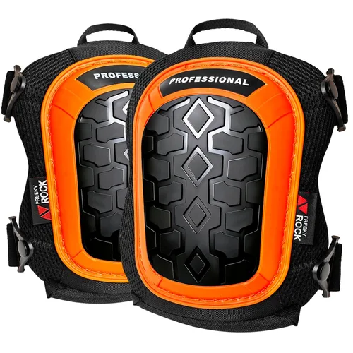 Vista 12 de Rodilleras para hombre, rodilleras de construcción para trabajo con tapa antideslizante resistente, correas ajustables reforzadas con remaches