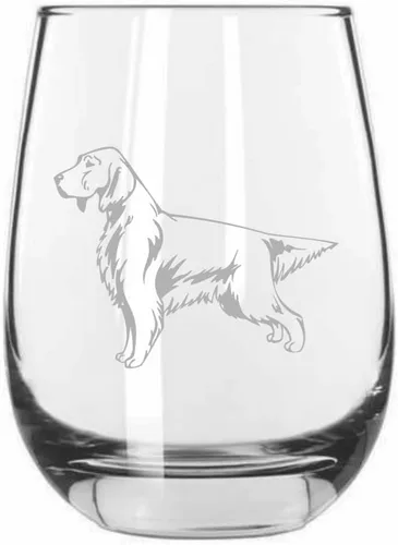 Vista 42 de Shar Pei (chino) - Vaso de vino sin tallo grabado para perro, 15.25 onzas