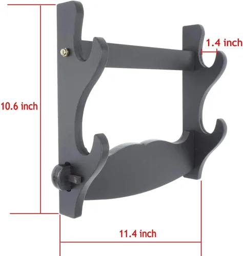 Vista 2 de Katana - Soporte de pared para espada japonesa, soporte de pared samurái, soporte para sable de luz de pared