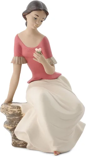 Vista 3 de NAO Reflexiones primaverales. figura de mujer de porcelana.