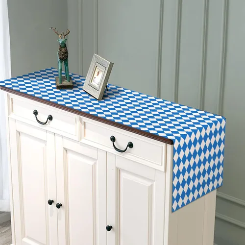 Vista 5 de Sunwer Camino de mesa Oktoberfest para festivales de cerveza alemana bávara, fiesta, para interiores y exteriores, decoración para el hogar, cocina