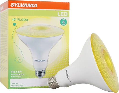 Vista 8 de Sylvania LED Flood PAR38 - Bombilla verde, eficiente de 9 W, no regulable, 5 años, base mediana E26, 1 paquete (40829)