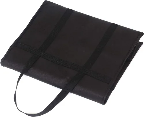 Vista 7 de Paquete de 4 bolsas de comestibles reutilizables aisladas XL con cremallera resistente parte inferior reforzada y asas, plegable, lavable