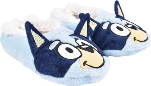 Vista 3 de Bluey Pantuflas de felpa con pie de pie de felpa para niña