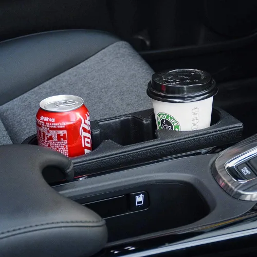 Vista 8 de JSCARLIFE Soporte universal para taza de llenado de espacio para asiento de automóvil, organizador de cuña de costura de asiento universal, soporte