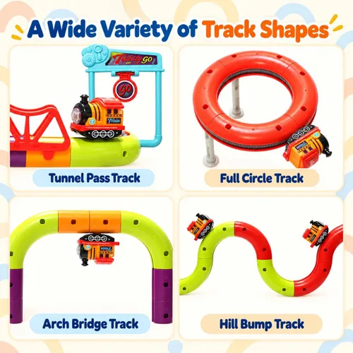 Vista 4 de Juego de tren eléctrico para niños de 3, 4, 5, 6, 7, 8 años