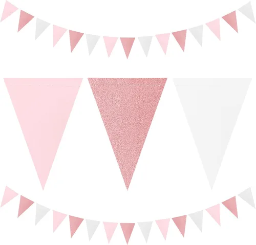 Vista 13 de Decoraciones de fiesta plateadas, negras y doradas, 2 banderines de papel para hombres, cumpleaños, Año Nuevo, jubilación, graduación, aniversario