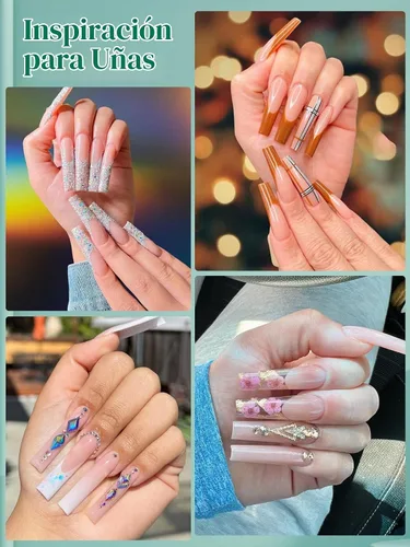 Vista 2 de LIONVISON Puntas de uñas cuadradas XL: 480 puntas de uñas extra largas sin