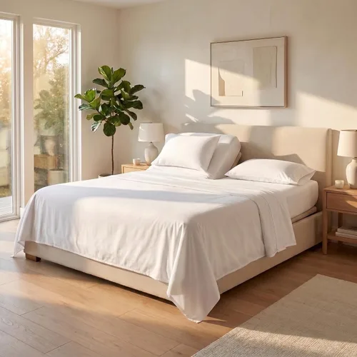 Vista 55 de Ropa de cama tamaño Twin - Juego de 3 piezas - Bolsillos profundos - Sábanas refrescantes - Suaves y cómodas para uso en todas las estaciones Aqua