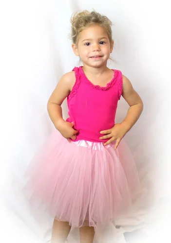 Vista 2 de My Lello - Tutú de bailarina, 3 capas, para niñas (4mo - 3T)