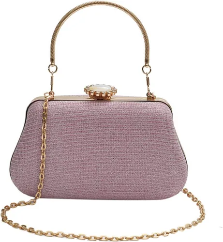 Vista 8 de Bolso de mano con diamantes de imitación para mujer Bolso cruzado convertible de noche y fiesta Citas de graduación de boda