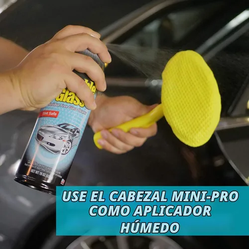 Vista 6 de Invisible Glass 95164 Herramienta Reach & Clean para ventanas y parabrisas Wet-Dry Pro, mango extensible y paño de microfibra lavable reutilizable