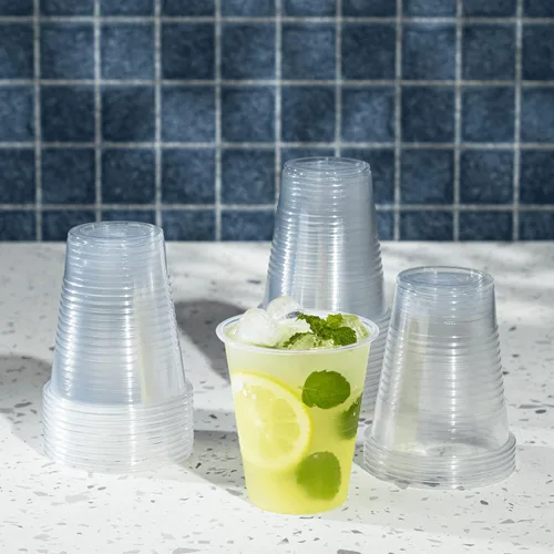 Vista 8 de Karat C1080 (Karat) Vasos fríos acanalados PP de 12 oz (3.543 in) - (caja de 1000)