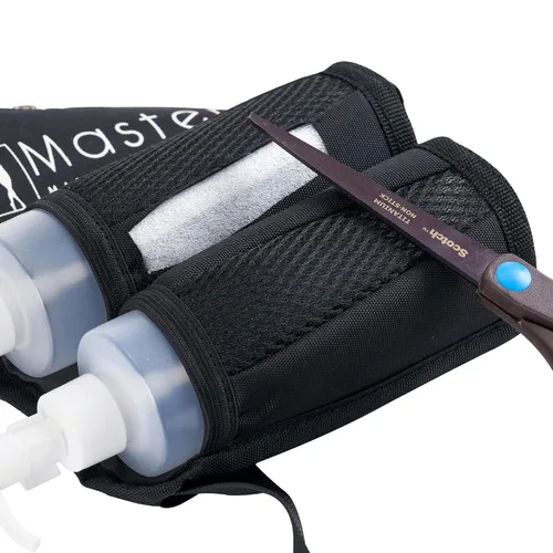 Vista 8 de Master Massage Bolsa de aceite de masaje para botella doble, bolsa de crema ajustable y bolsa de loción, kit doble, funda de loción para botella