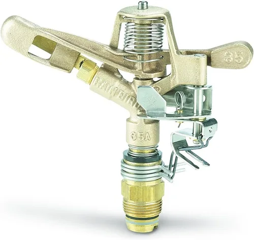 Vista 10 de Rainbird Nacional SLS 25pjdac Impulse Sprinkler, latón, 50-ft., 1, Metálico