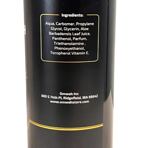 Vista 6 de OMWAH Gel de afeitar Barber Gel de afeitado recto (16.9 oz)