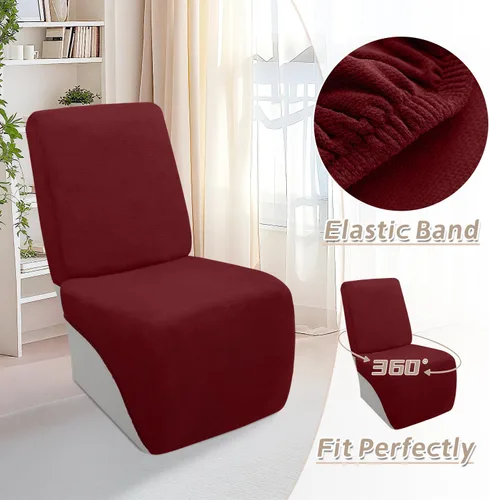 Vista 105 de Arfntevss Fundas de sofá seccional reclinable de terciopelo, Funda de sofá seccional de esquina para sofá reclinable, Funda elástica suave