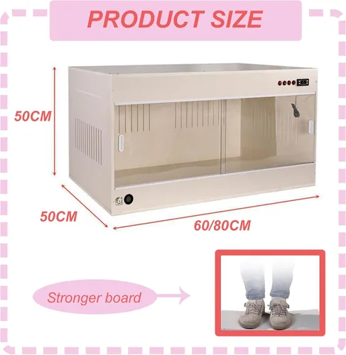 Vista 6 de Ventilation Winter Puppy Bed,Independent Button Control,with 3 Ceramic Heating Lamps and 1 Led Lighting