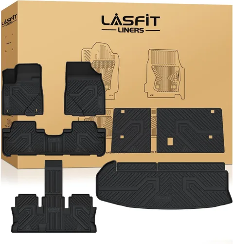 Vista 13 de LASFIT Alfombrillas para Toyota Tacoma 2005-2011 (solo compatible con DoubleCab AutoTran)