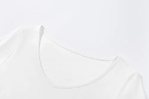 Vista 4 de Camisas de manga larga para mujer, cuello en V, estilo casual