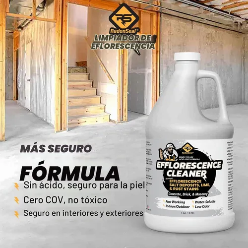 Vista 4 de RadonSeal Removedor de eflorescencia para ladrillo, hormigón, adoquines