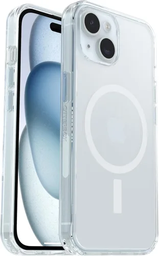 Vista 3 de OtterBox - Funda transparente para iPhone 17e, 16e, 15, 14 y 13 de la serie Symmetry - Transparente