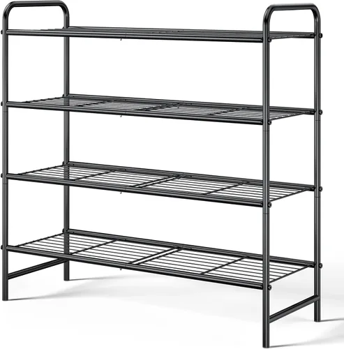 Vista 3 de Kitsure Zapatero - Organizador de Zapatos de Acero Inoxidable, Zapatero Resistente para Closet y Entrada de Puerta Principal, Estante de Zapatos