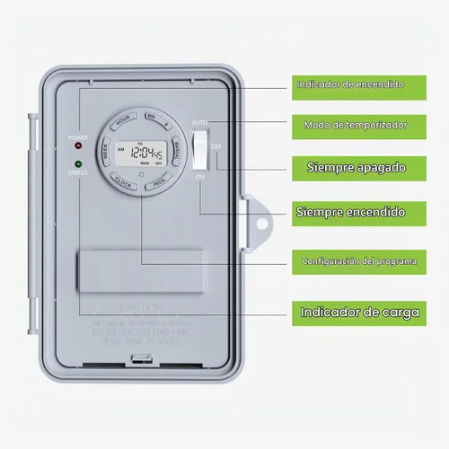 Vista 8 de BN-LINK Temporizador de bomba de piscina, caja de temporizador digital para exteriores, resistente programable de 7 días, 2 HP 40 A máximo, 120